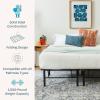 imageLinenspa Folding Metal Platform Bed Frame  No Box Spring Needed  Underbed Storage  Simple Tool Free Assembly  Mattress Foundation  14quot High  Traditional Design  Sturdy Steel  Twin XL SizeCalifornia King