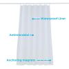 imageLinenspa Frosted 8G HeavyDuty Shower Curtain Liner  PEVA Waterproof Vinyl  72 x 72 Inch Shower Liner  Dorm Room EssentialsFrosted