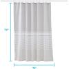 imageLinenspa Green Leaf Shower Curtain Water Resistant Machine Washable Polyester Dorm Room EssentialsGray Stripe