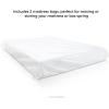 imageLinenspa Mattress Bag  2 Pack QueenFull Mattress Bags for Moving and Storage  Mattress Protection  Polyurethane Mattress Storage bag QueenFull ClearClear