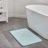 imageLinenspa Memory Foam Bath Mat  1 Piece NonSlip Water Absorbent FastDrying Machine Washable Bath Rug For Bathroom  Dorm Room EssentialsAqua