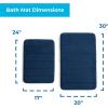 imageLinenspa Memory Foam Bath Mat  1 Piece NonSlip Water Absorbent FastDrying Machine Washable Bath Rug For Bathroom  Dorm Room EssentialsNavy