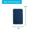 imageLinenspa Memory Foam Bath Mat  1 Piece NonSlip Water Absorbent FastDrying Machine Washable Bath Rug For Bathroom  Dorm Room EssentialsNavy