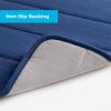 imageLinenspa Memory Foam Bath Mat  1 Piece NonSlip Water Absorbent FastDrying Machine Washable Bath Rug For Bathroom  Dorm Room EssentialsNavy