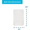 imageLinenspa Memory Foam Bath Mat  1 Piece NonSlip Water Absorbent FastDrying Machine Washable Bath Rug For Bathroom  Dorm Room EssentialsWhite