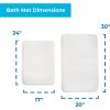 imageLinenspa Memory Foam Bath Mat  1 Piece NonSlip Water Absorbent FastDrying Machine Washable Bath Rug For Bathroom  Dorm Room EssentialsWhite