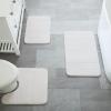 imageLinenspa Memory Foam Bath Mat  1 Piece NonSlip Water Absorbent FastDrying Machine Washable Bath Rug For Bathroom  Dorm Room EssentialsWhite