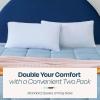 imageLinenspa Shredded Memory Foam 2 Pack Pillow King Pack of 2 White 2 CountWhite