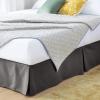 imageLinenspa 14 Inch Wrinkle and Fade ResistantMachine WashableEasy Use Pleated Microfiber Bed Skirt Queen NavyGraphite