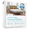 imageLinenspa Cotton Terry Waterproof Mattress Protector  Top Protection Mattress Cover  Dorm Room Essentials  Twin XL WhiteWhite