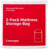 imageLinenspa Mattress Bag  2 Pack QueenFull Mattress Bags for Moving and Storage  Mattress Protection  Polyurethane Mattress Storage bag QueenFull Clear2pack