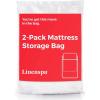 imageLinenspa Mattress Bag  2 Pack QueenFull Mattress Bags for Moving and Storage  Mattress Protection  Polyurethane Mattress Storage bag QueenFull ClearClear