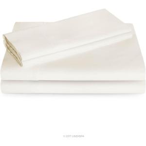 imageLinenspa 600 Thread Count Ultra Soft Deep Pocket Cotton Blend Sheet Set  Full  SandIvory