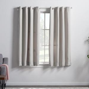 imageLinenspa 85 Blackout Curtain 2 Panels Set  White Curtains 63 Inch Length  Thermal Insulated Noise Reducing  Dorm Room EssentialsWhite