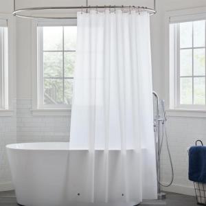 imageLinenspa Frosted 8G HeavyDuty Shower Curtain Liner  PEVA Waterproof Vinyl  72 x 72 Inch Shower Liner  Dorm Room EssentialsFrosted
